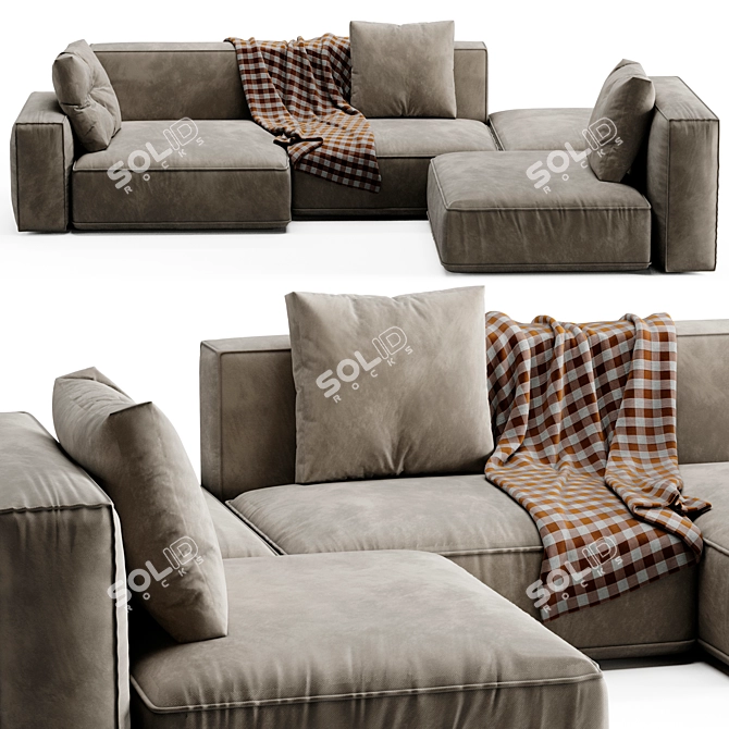 Modern 3D Sofa Boca Navi 3D model image 2