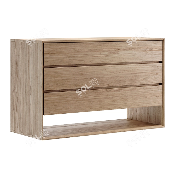 Nordic Oak Dresser by Havre 3D model image 1