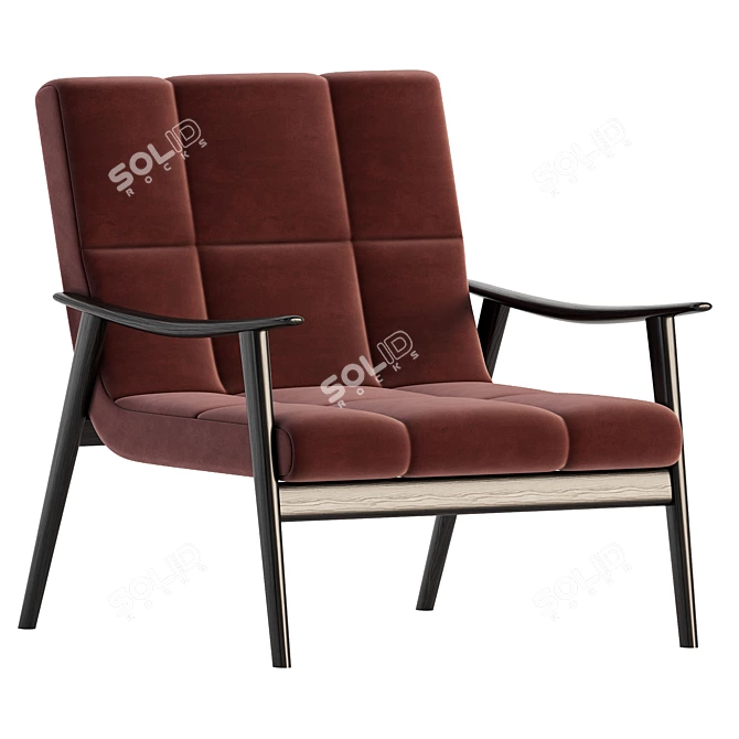 Modern Minotti FYNN Armchair 2017 3D model image 5