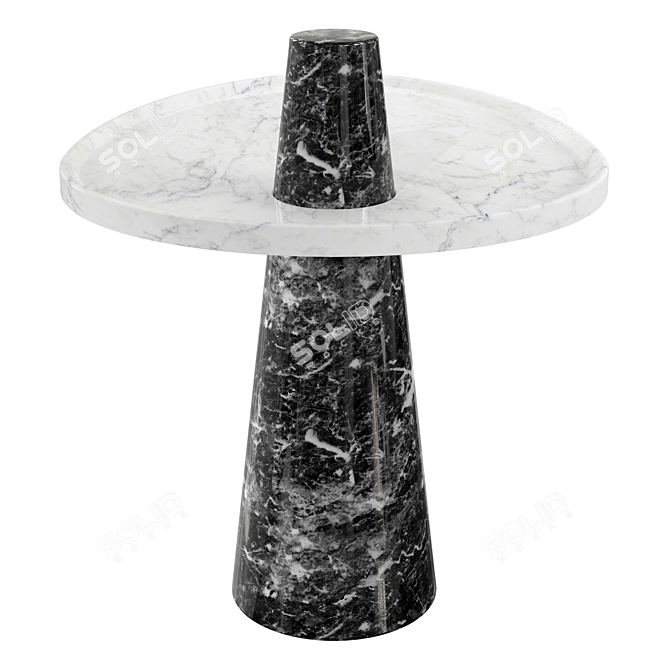 Sicilian Marble Side Tables Collection 3D model image 2