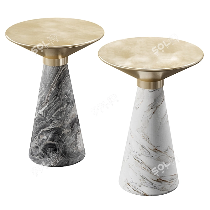 Modern Minimalist Side Table Essien 3D model image 1