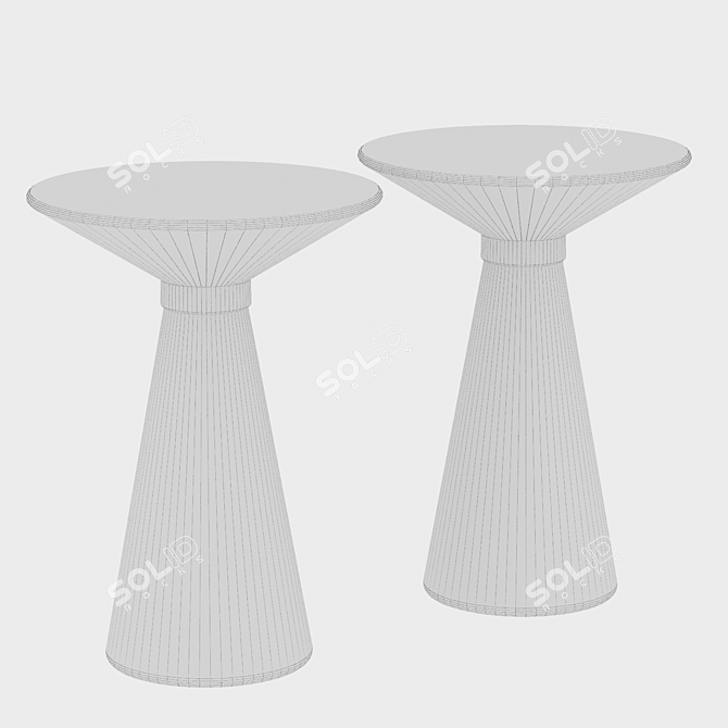Modern Minimalist Side Table Essien 3D model image 2