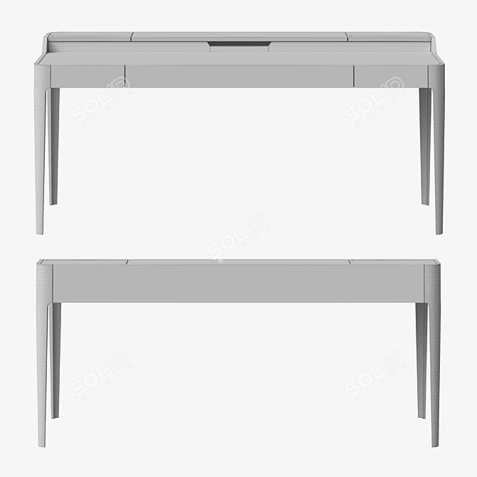 Sleek 3D Desks in Multiple Finishes 3D model image 6