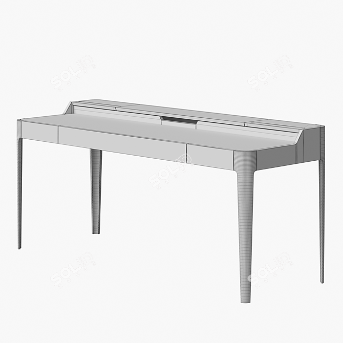 Sleek 3D Desks in Multiple Finishes 3D model image 7