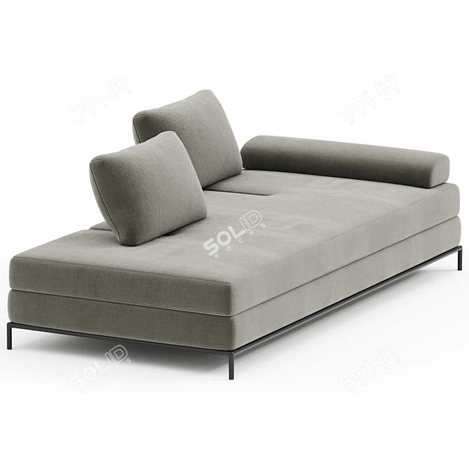 Modern Sound Sofa with Depth Variability 3D model image 2