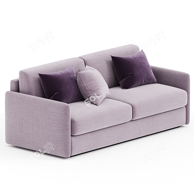 Convertible Modern Sofa Bed 3D model image 2