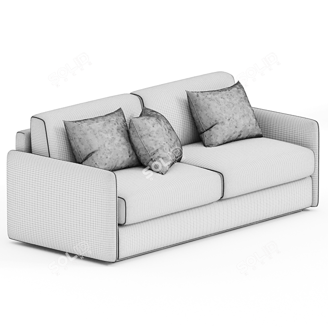 Convertible Modern Sofa Bed 3D model image 3