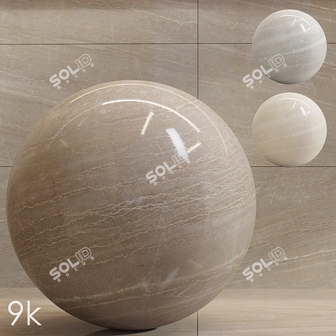 Quartz Marble Bundle - 9k Texture 3D model image 1