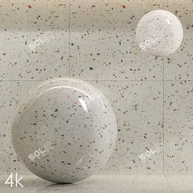 Terrazzo Texture Set 09 Bundle 3D model image 1