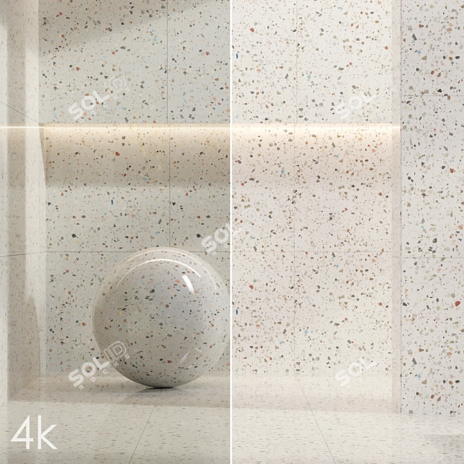 Terrazzo Texture Set 09 Bundle 3D model image 2