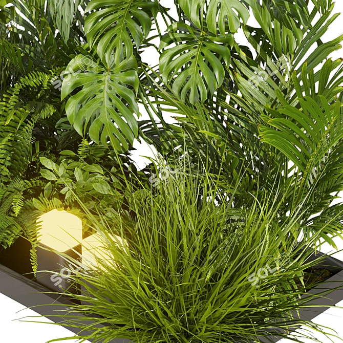 High-Quality Outdoor Leaf Plant 3D model image 4