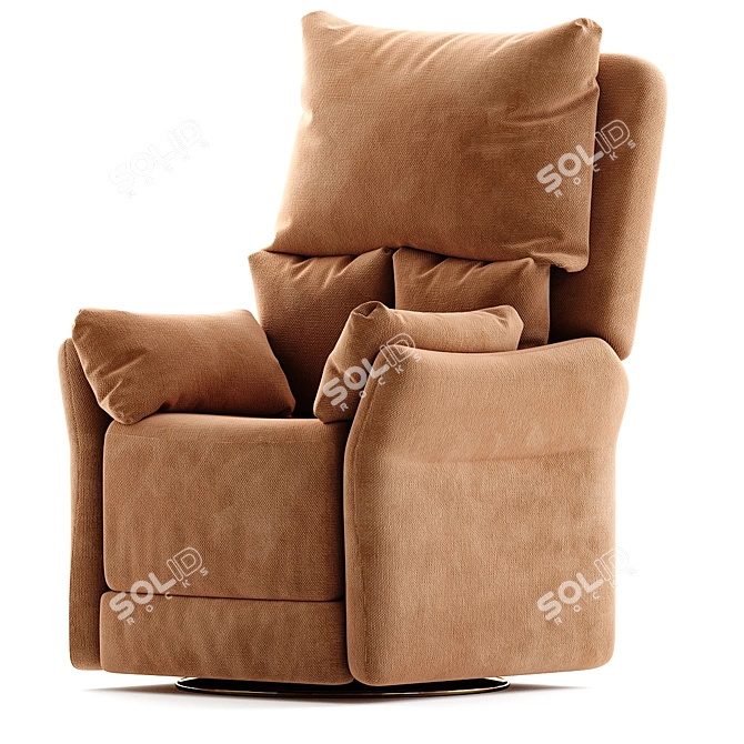 Comfort Recliner Swivel Chair 3D model image 1