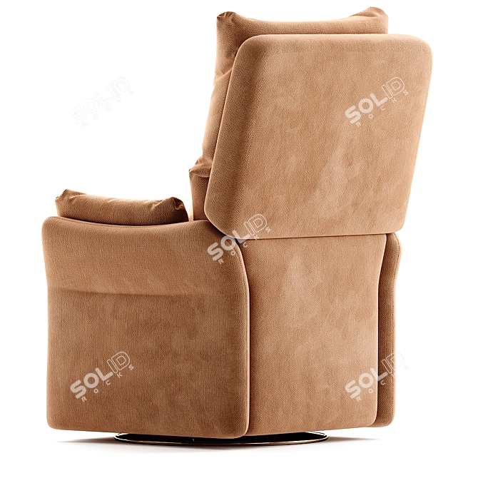 Comfort Recliner Swivel Chair 3D model image 2