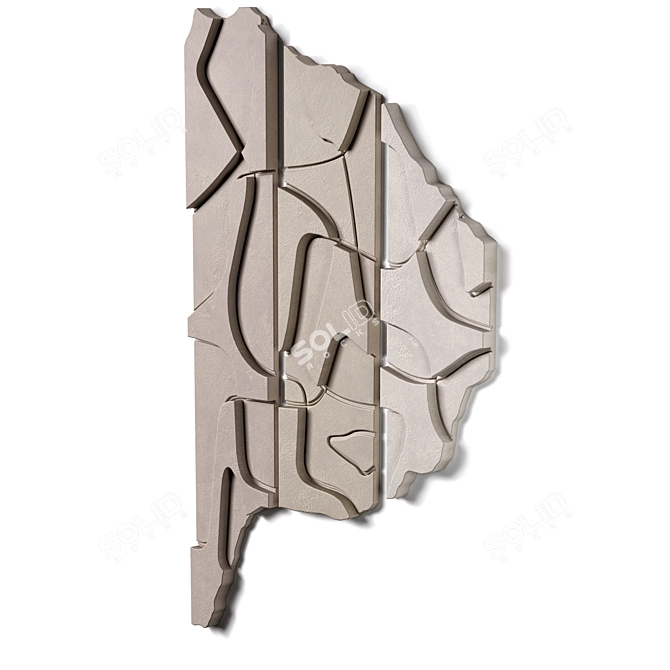 Modern Wall Decor 3D Model 3D model image 3