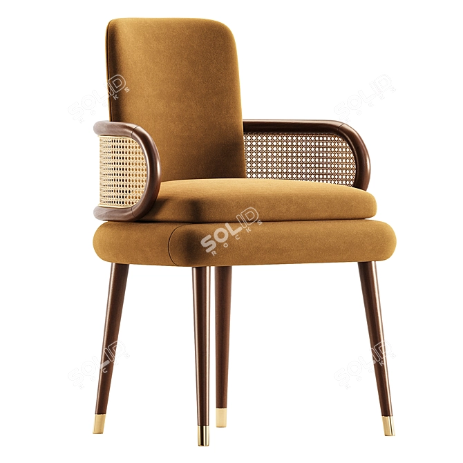 Modern Upholstered BLAKEY Dining Chair 3D model image 1