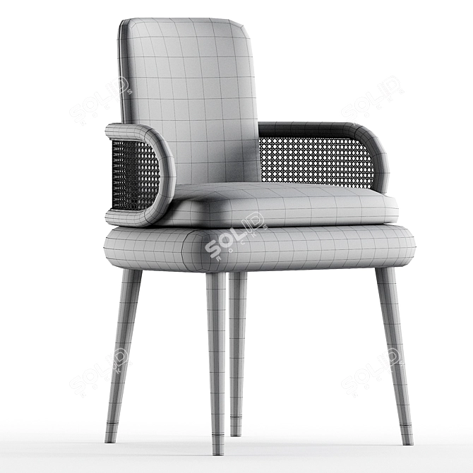 Modern Upholstered BLAKEY Dining Chair 3D model image 5