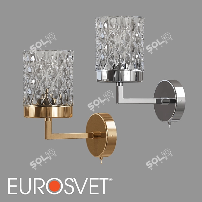 Eurosvet Calle Glass Wall Sconce 3D model image 1