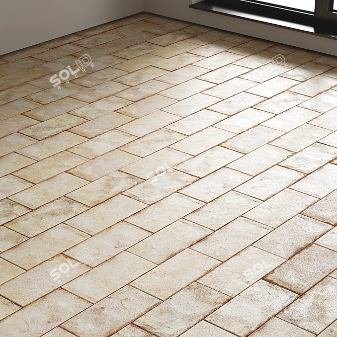 TERRAE Floor Tile by Ceramica Rondine 3D model image 1