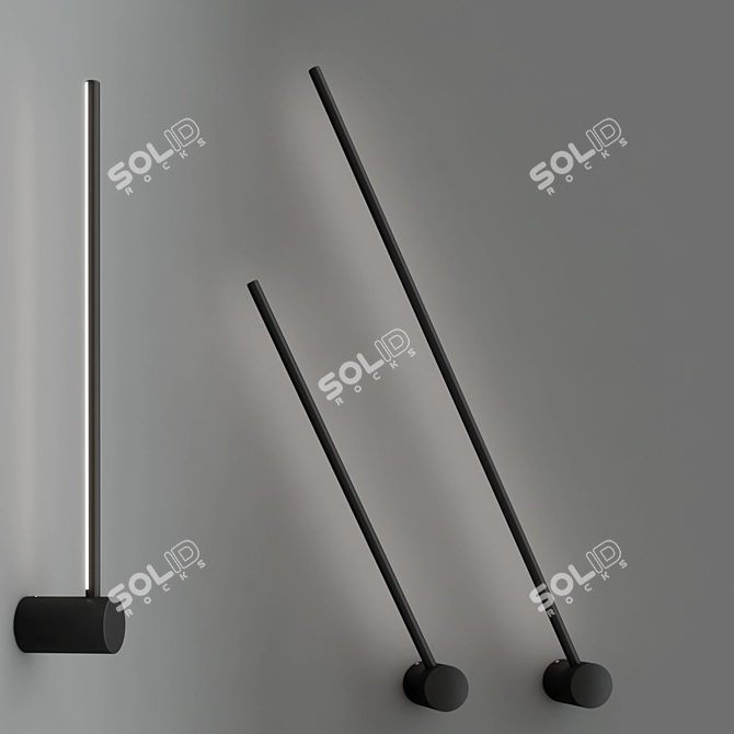 MODERN ALUMINIUM LED WALL LAMPS 3D model image 4