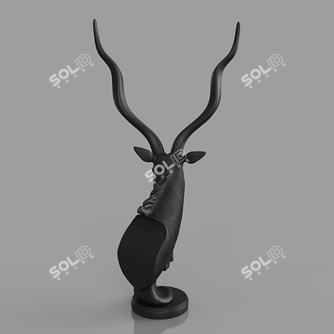 Antelope Bust Sculpture DG-Home Louis 3D model image 8