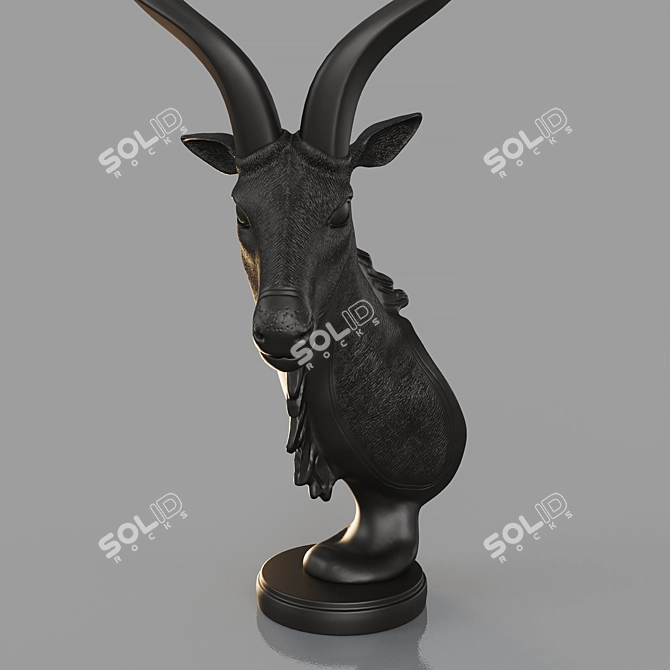 Antelope Bust Sculpture DG-Home Louis 3D model image 10