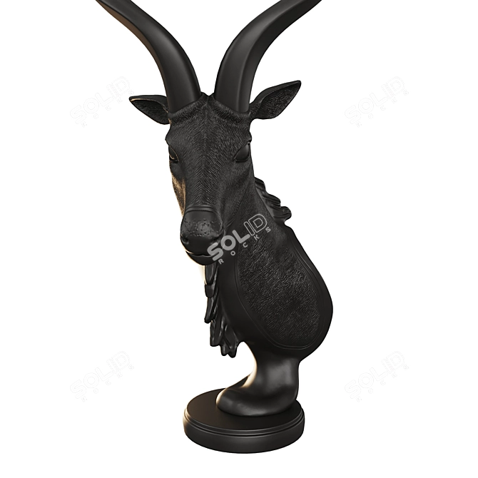 Antelope Bust Sculpture DG-Home Louis 3D model image 12