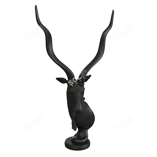 Antelope Bust Sculpture DG-Home Louis 3D model image 14