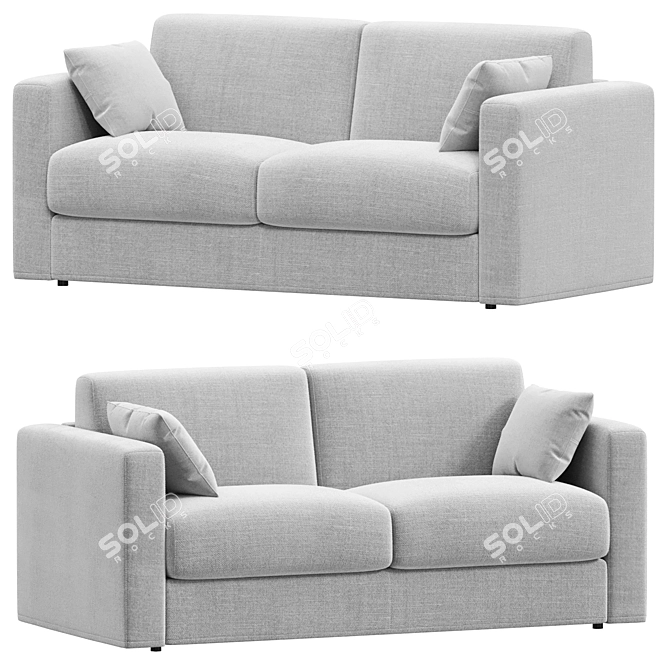 Aplite Convertible Linear Sofa 3D model image 1