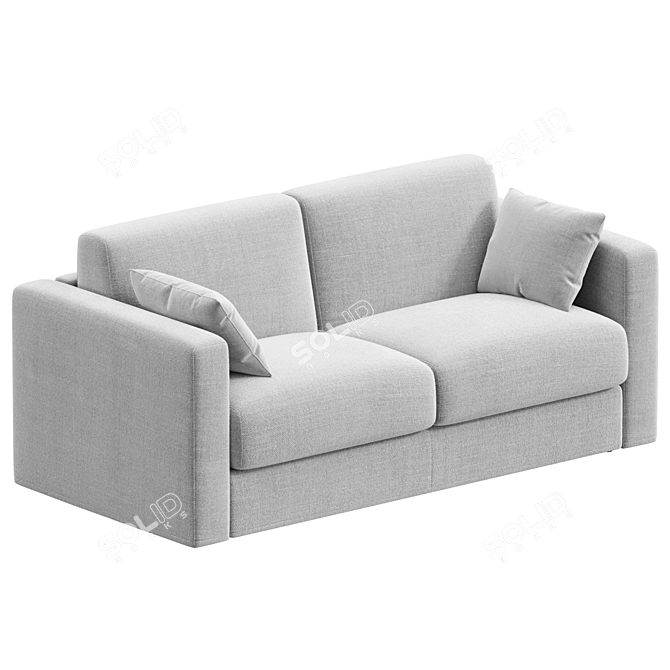 Aplite Convertible Linear Sofa 3D model image 2