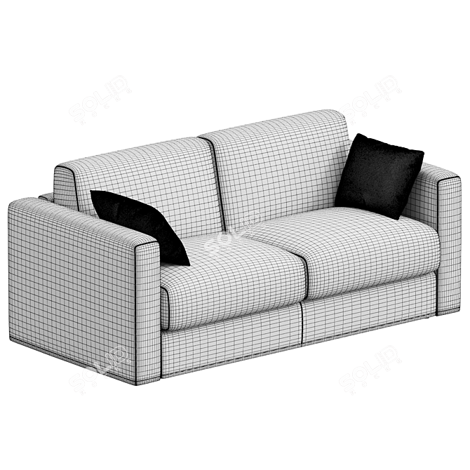 Aplite Convertible Linear Sofa 3D model image 3