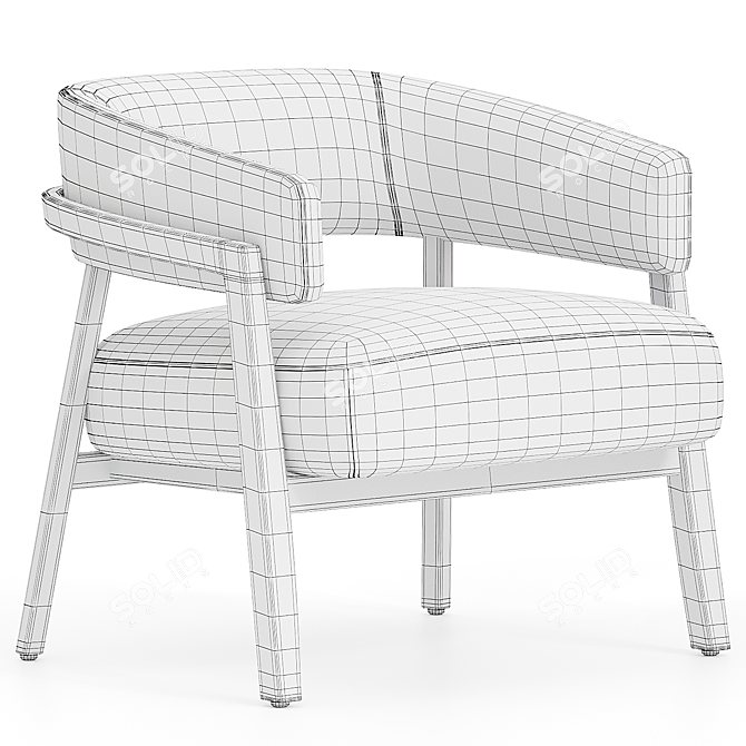Stylish Athena Chair 2014 Model 3D model image 2
