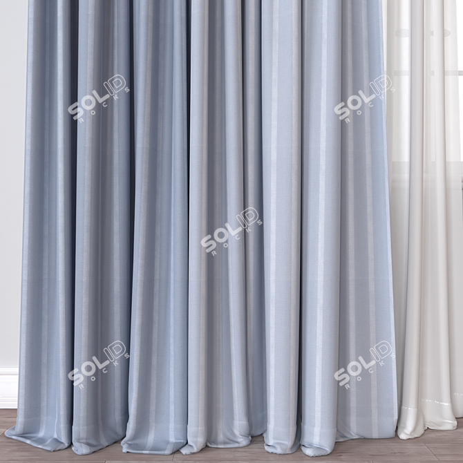 Versatile Curtain 3D Model 3D model image 2