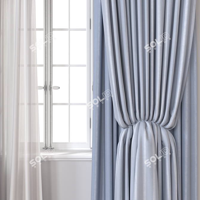 Versatile Curtain 3D Model 3D model image 3