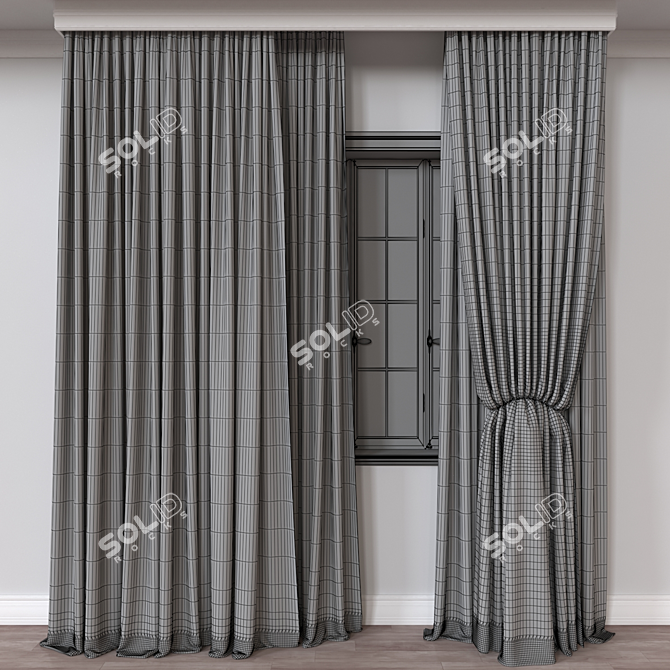 Versatile Curtain 3D Model 3D model image 4