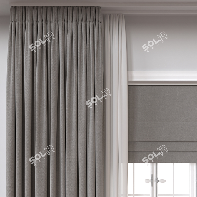  Versatile 3D Curtain Model_idxs 3D model image 2