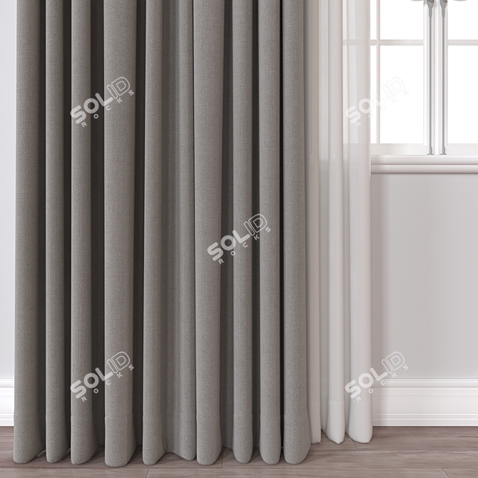  Versatile 3D Curtain Model_idxs 3D model image 3