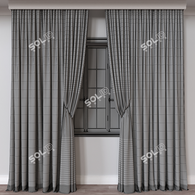 Dual-Render Curtain Model, High-Quality - 3D Object 3D model image 4