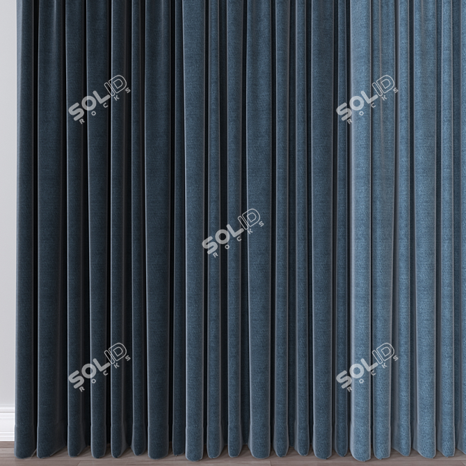 Modular Curtain 3D Model 3D model image 2