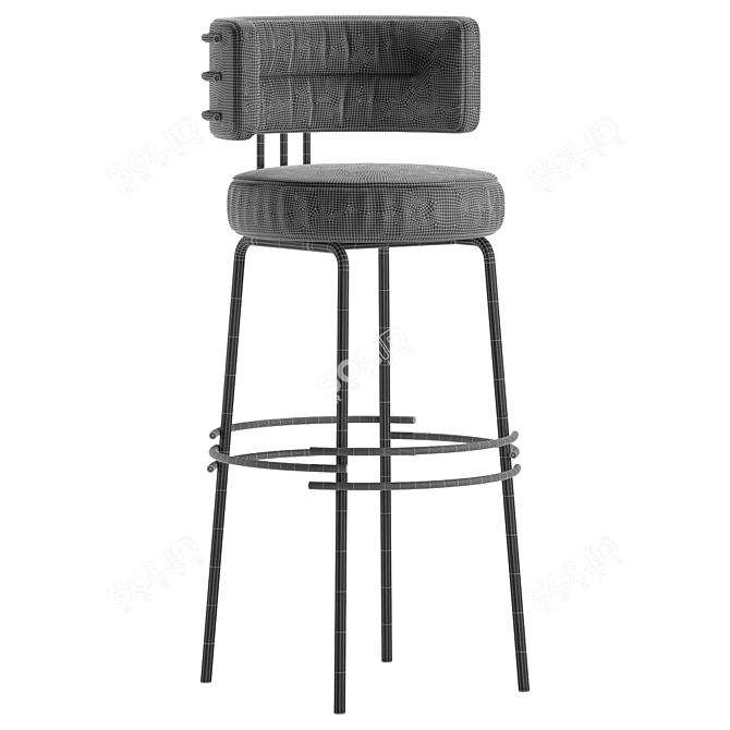  Modern Algar Bar Chair 3D model image 3