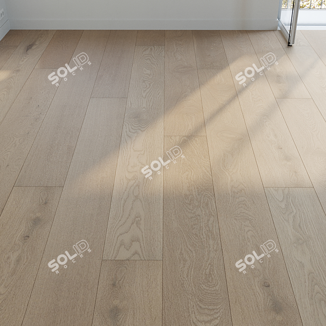 Oak Parquet Bundle Textures Set 3D model image 5