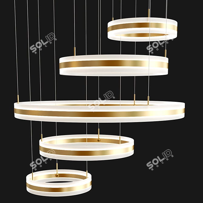 AGOS Pendant Lamp Collection - Modern Elegance 3D model image 2