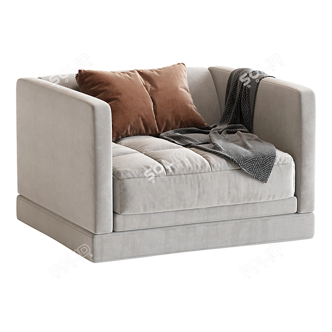 Contemporary Simpliciter Armchair in 2013 3D model image 1