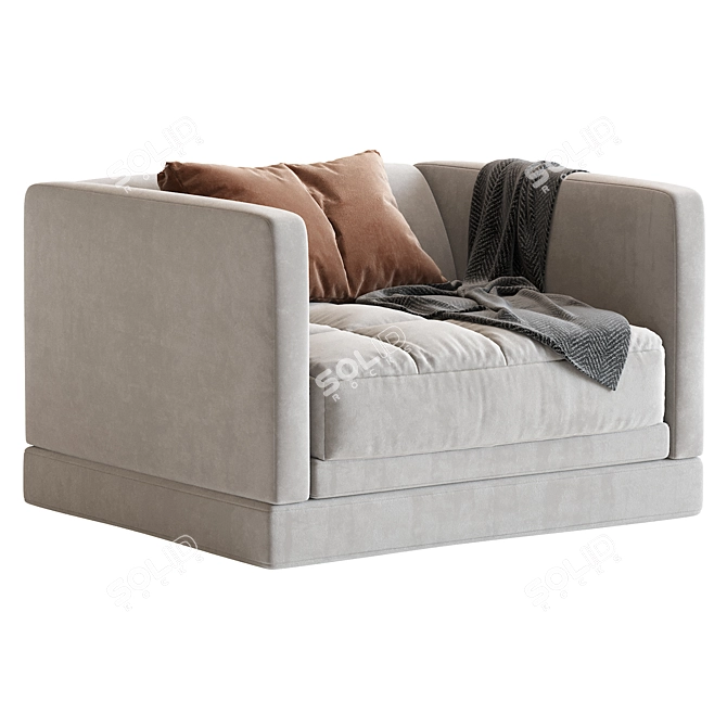 Contemporary Simpliciter Armchair in 2013 3D model image 5