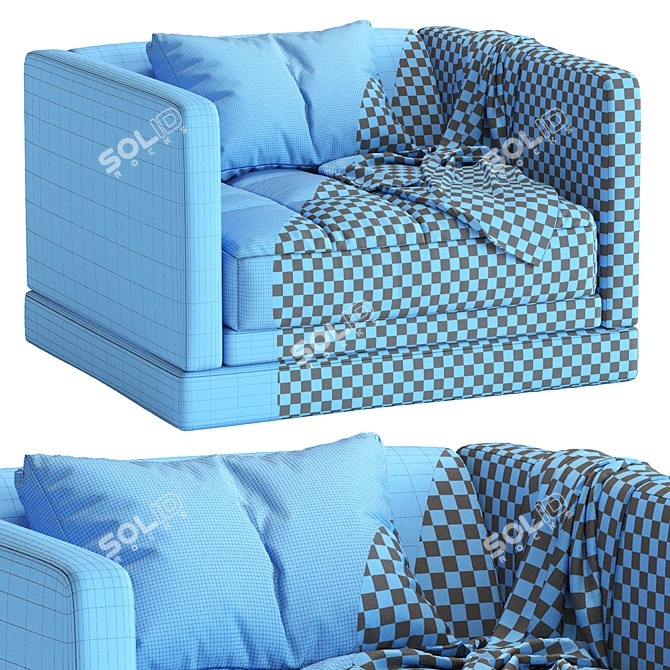 Contemporary Simpliciter Armchair in 2013 3D model image 7