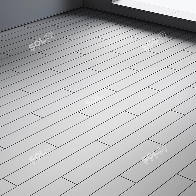 Nutmeg Woodslate Flooring by Florim 3D model image 2