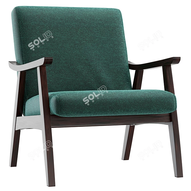 Daygen Upholstered Armchair 3D Model 3D model image 1