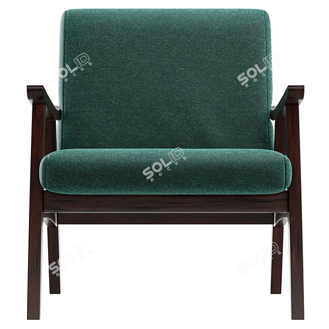 Daygen Upholstered Armchair 3D Model 3D model image 2