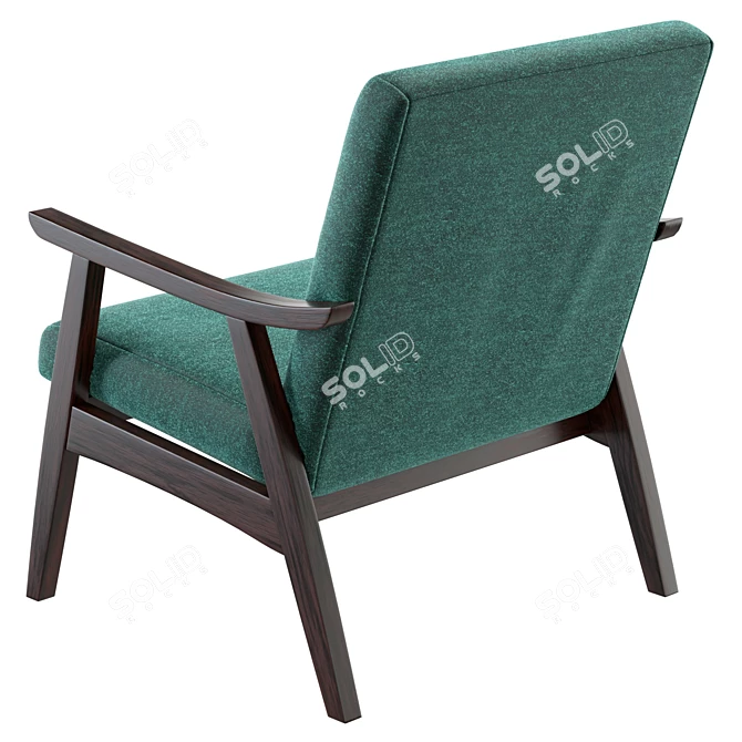 Daygen Upholstered Armchair 3D Model 3D model image 4