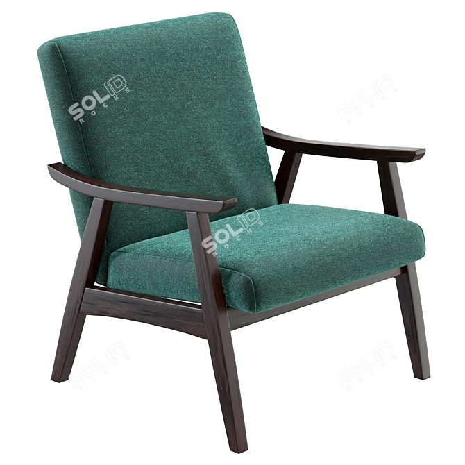 Daygen Upholstered Armchair 3D Model 3D model image 5