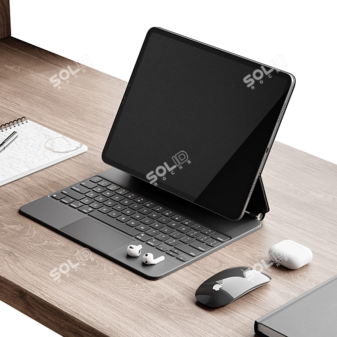 Workplace 4: Polys 154736 Verts 114059 3D model image 3